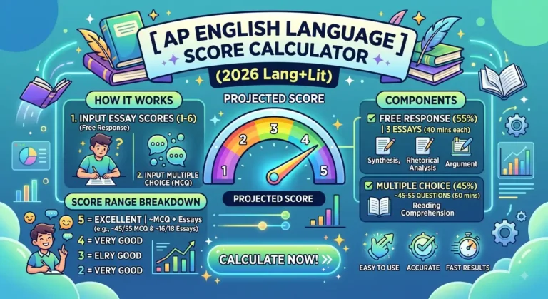 AP English Language Score Calculator image