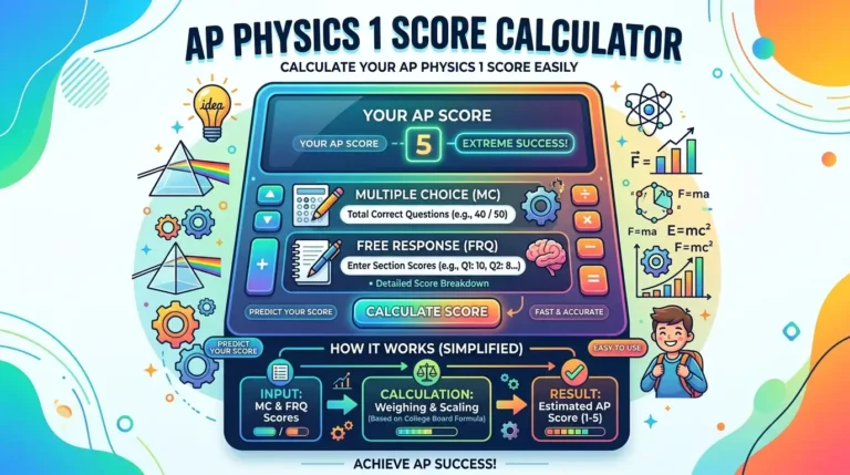 AP Physics 1 Score Calculator image