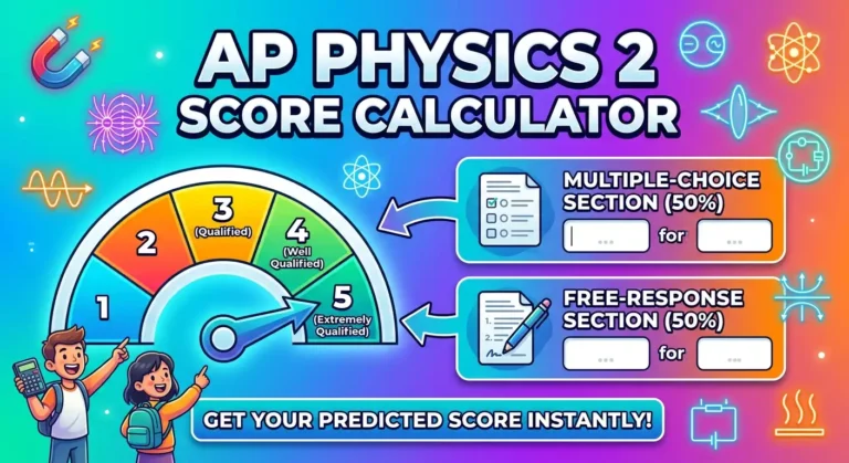 AP Physics 2 Score Calculator image