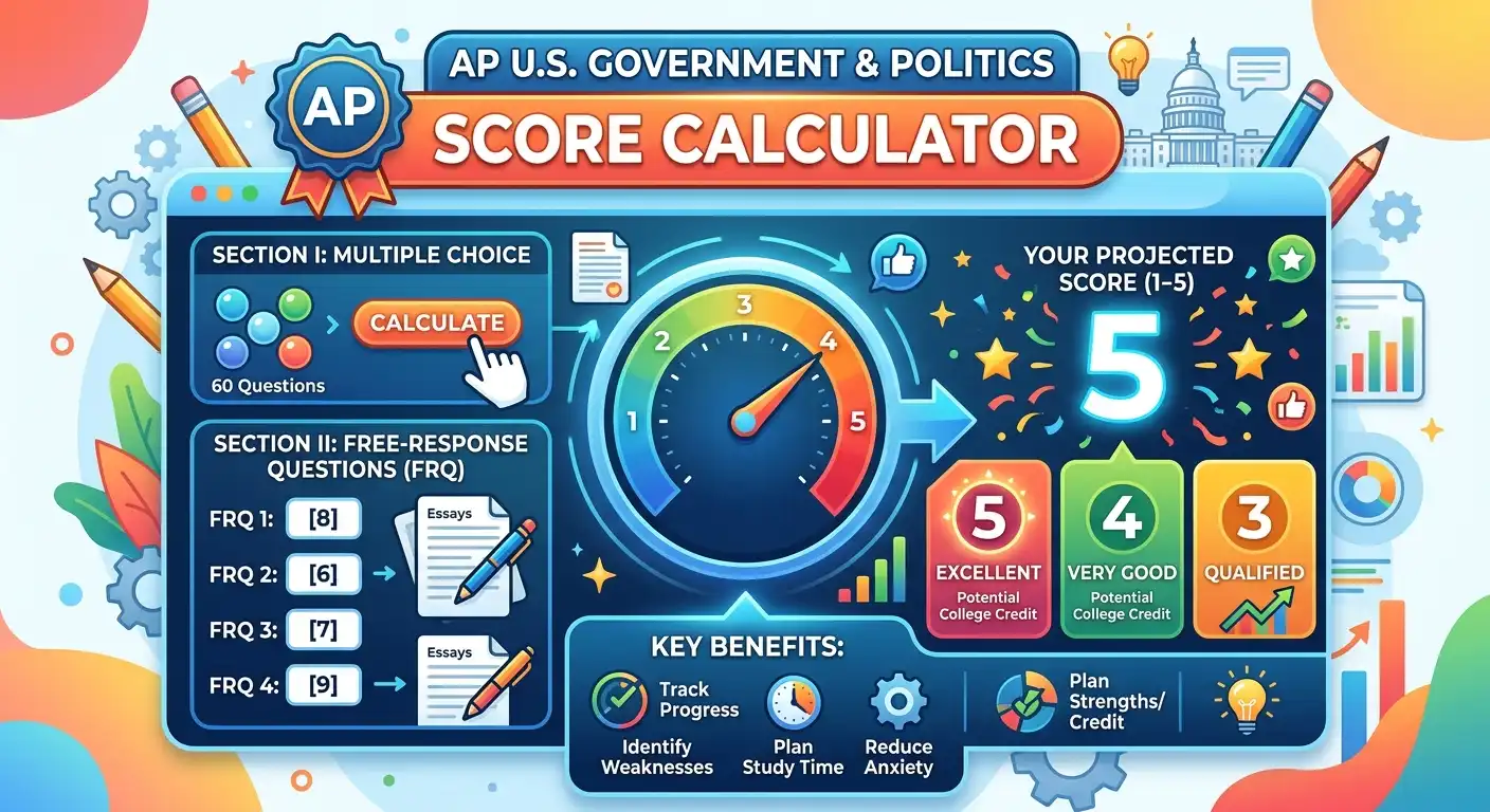 AP US Government & Politics Score Calculator image