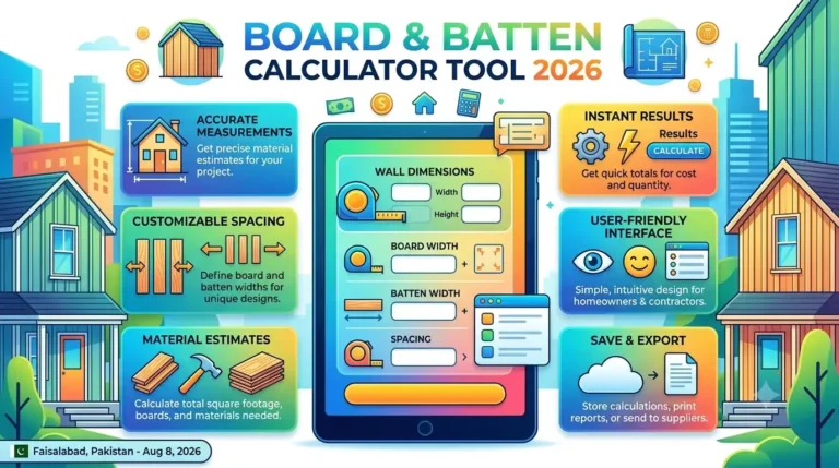 Board and Batten Calculator Tool 2026