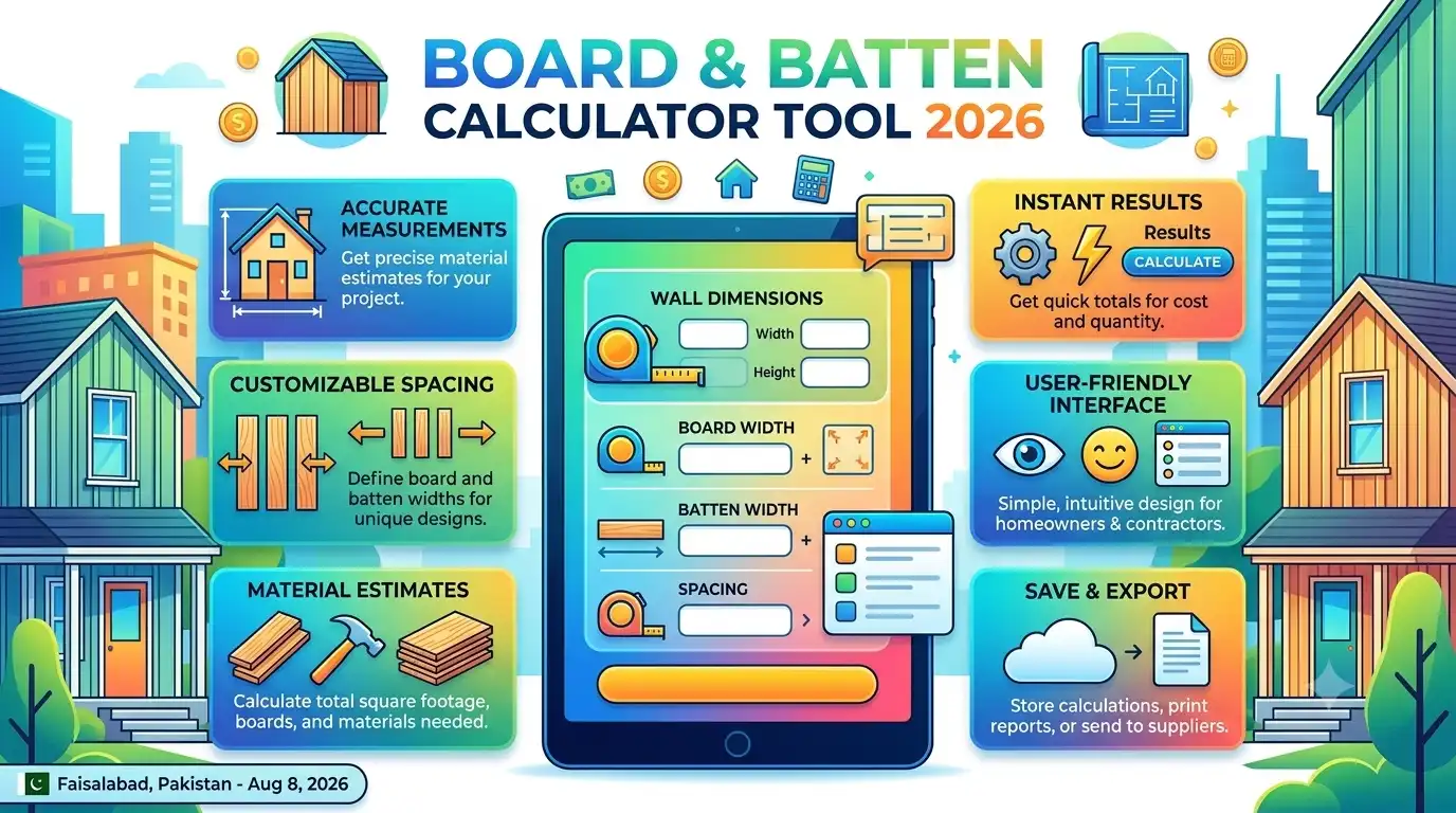 Board and Batten Calculator Tool 2026