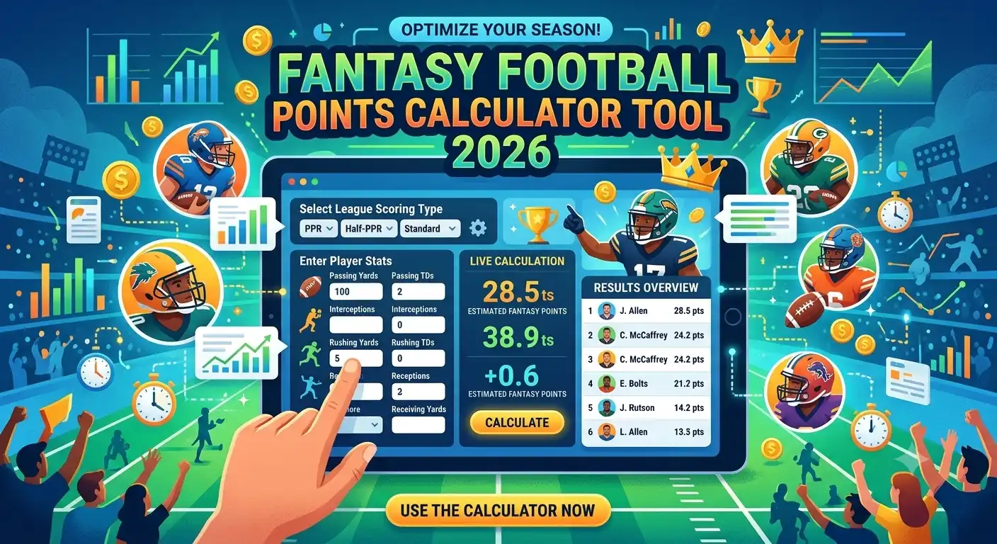 Fantasy Football Points Calculator Tool 2026