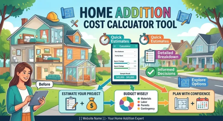 Home Addition Cost Calculator Tool