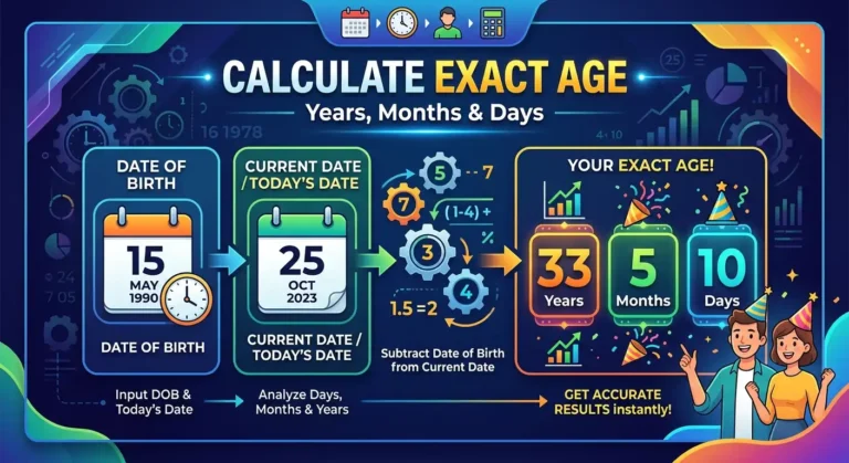 Age in Years Months Days Calculator image