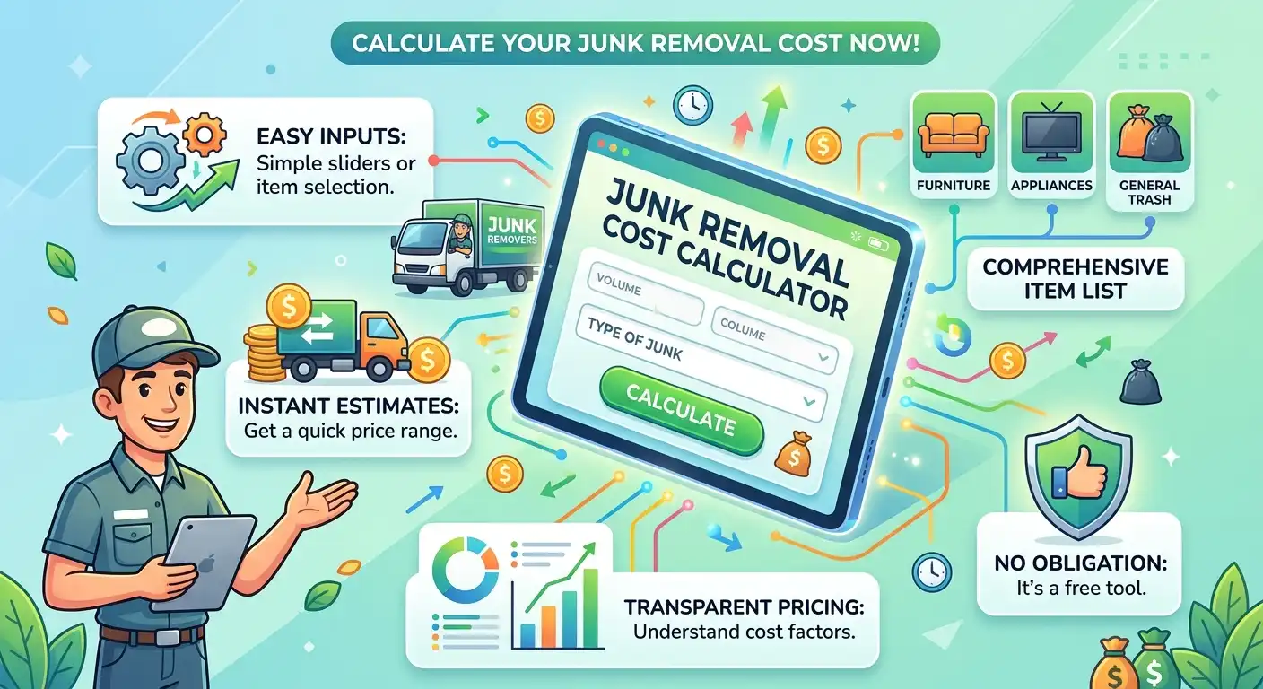 junk removal cost calculator image