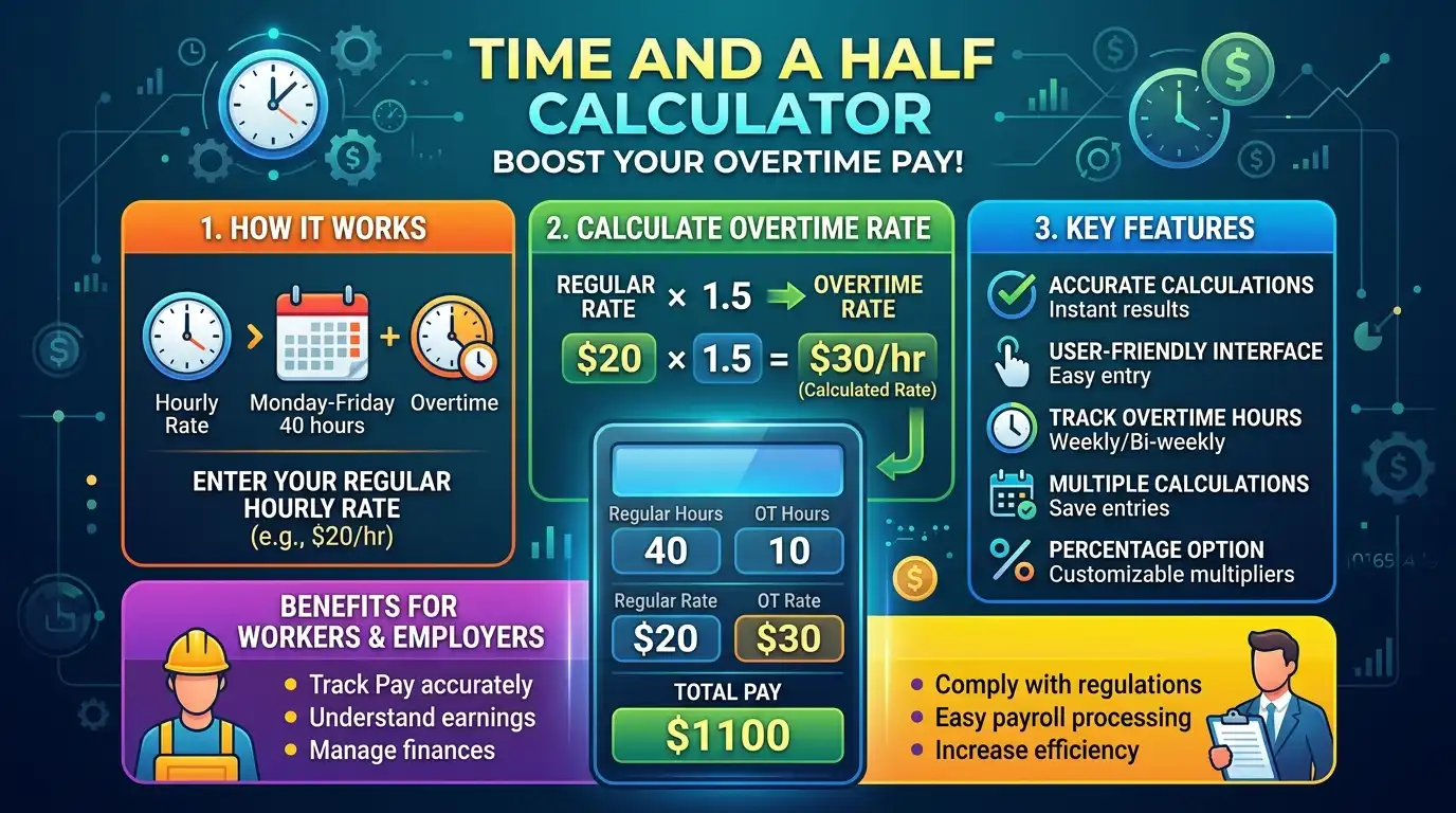 time and a half calculator image