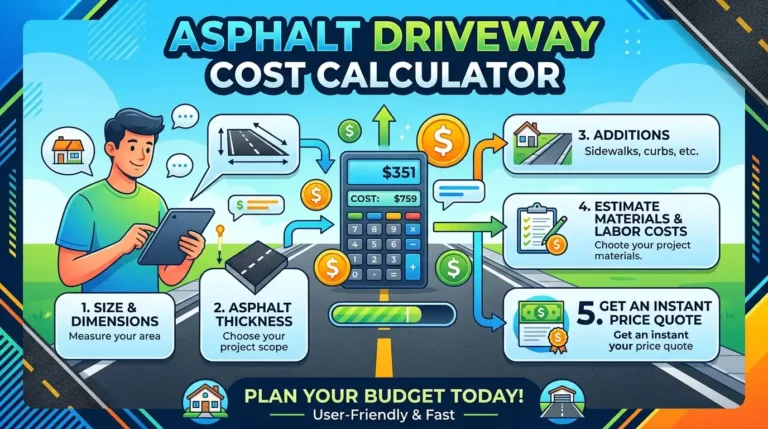 Asphalt Driveway Cost Calculator image
