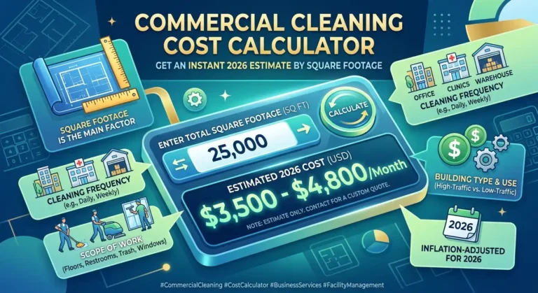 Commercial Cleaning Cost Calculator: Get an Instant 2026 Estimate by Square Footage images