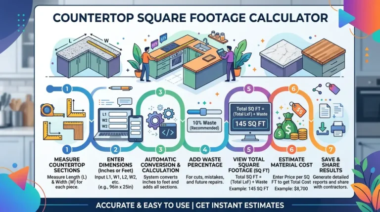 countertop square footage calculator image