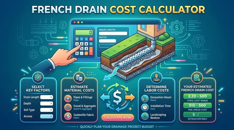 french drain cost calculator image