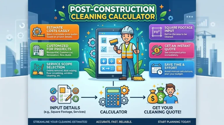 Post Construction Cleaning Calculator image