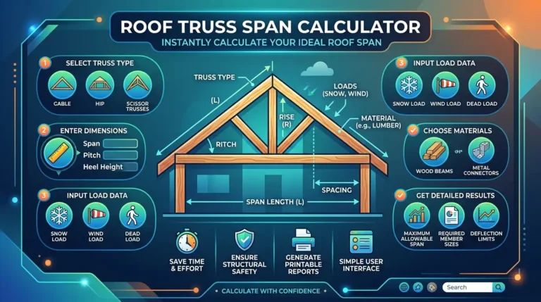 roof truss span calculator image