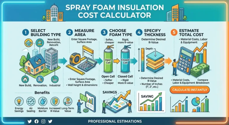 spray foam insulation cost calculator image